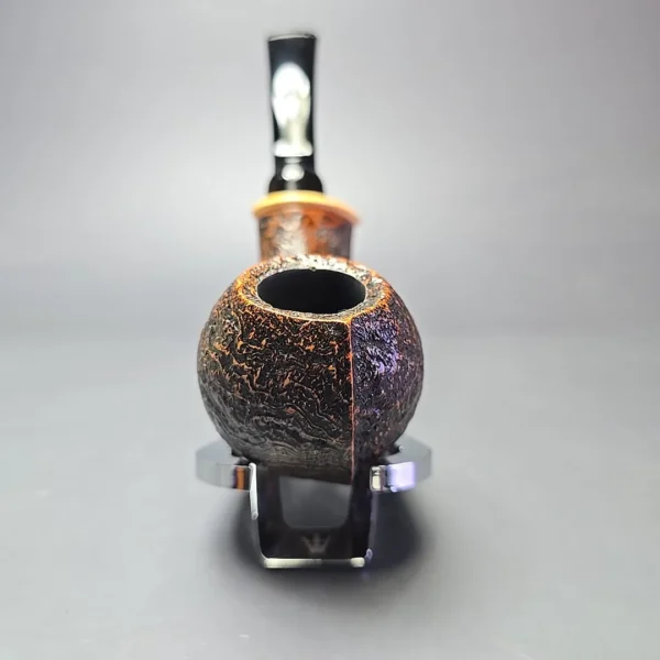 MBSD Briars Modern Masters 2 Sandblasted Blowfish w/ Boxwood Handmade Briar Pipe, New - Image 4