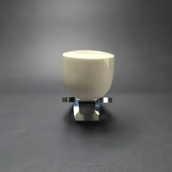 MBSD Meerschaum Deluxe Smooth Pot Block Meerschaum Pipe, Briar-Mortise, 9mm - Image 3