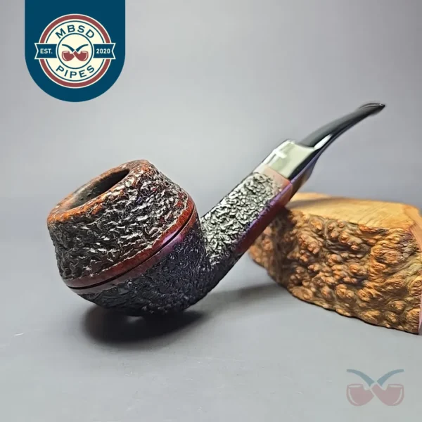 Don Carlos 1 Note Rusticated Bulldog Estate Briar Pipe, Italian Estates - Image 14