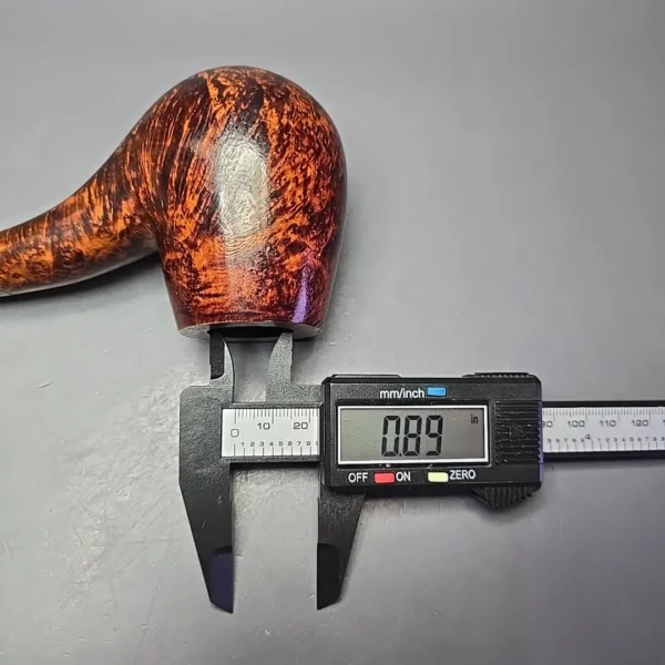 Sean Reum XL Eggshell Sandblasted Hawkbill Estate Briar Pipe, American Estates - Image 12