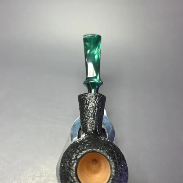Buckeye Hand Made Sandblasted Squat Tomato Briar Pipe, New - Image 6