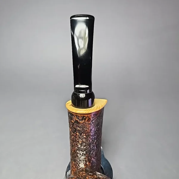 MBSD Briars Modern Masters 2 Sandblasted Blowfish w/ Boxwood Handmade Briar Pipe, New - Image 6