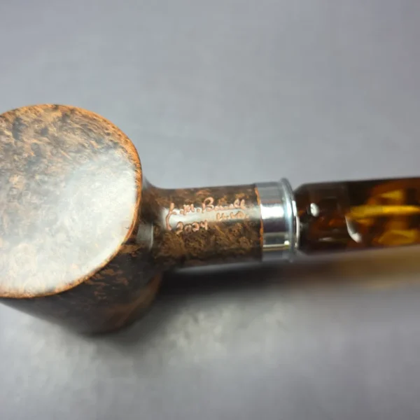 JM Boswell 2024 Smooth Poker w/ Winchester Army Mount Estate Briar Pipe, Unsmoked - Image 9