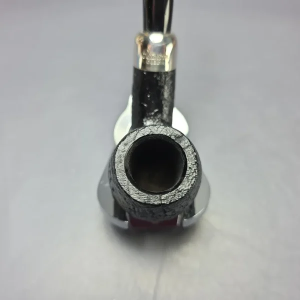 Peterson 2023 Pipe of the Year Sandblasted Bent Billiard Estate Briar Pipe, Unsmoked - Image 6