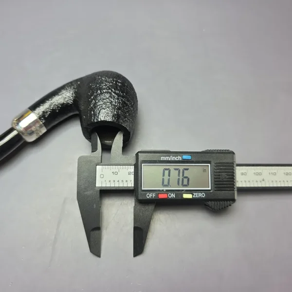 Peterson 2023 Pipe of the Year Sandblasted Bent Billiard Estate Briar Pipe, Unsmoked - Image 10