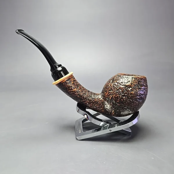 MBSD Briars Modern Masters 2 Sandblasted Blowfish w/ Boxwood Handmade Briar Pipe, New - Image 7