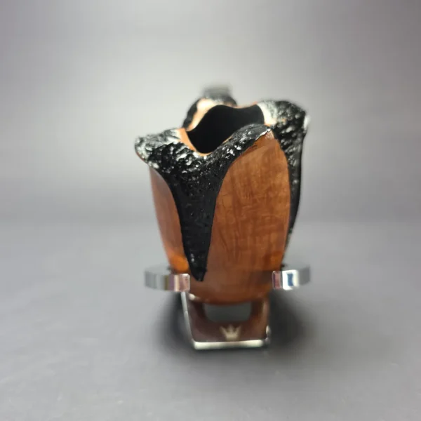 Nording Spiral Rustic Partially Rusticated Freehand Estate Briar Pipe, Unsmoked - Image 3