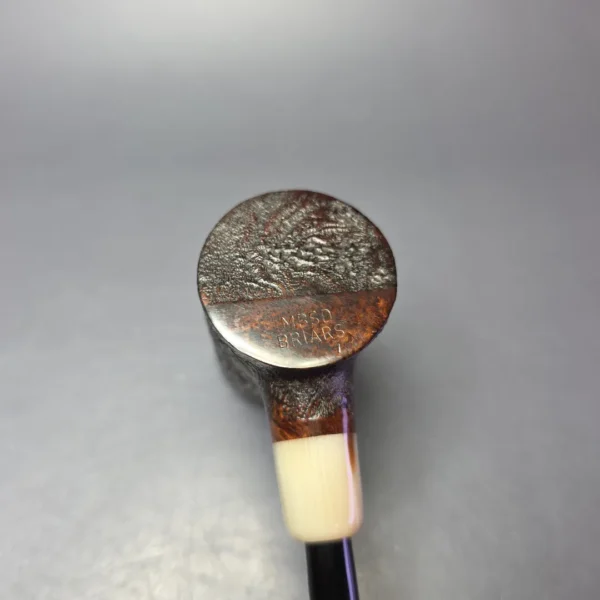 MBSD Briars "Re-Don" Sandblasted Poker w/ Horn, Briar Pipe, New - Image 6