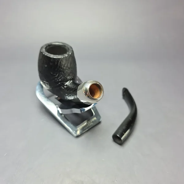 Peterson 2023 Pipe of the Year Sandblasted Bent Billiard Estate Briar Pipe, Unsmoked - Image 11