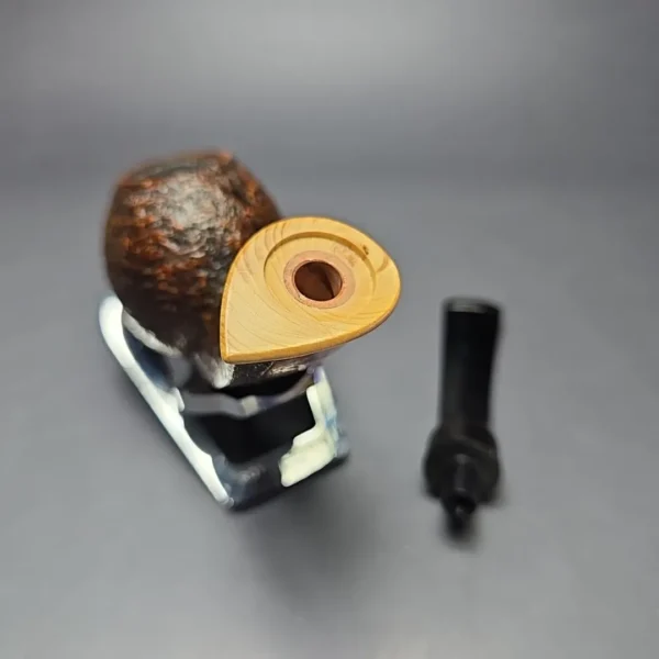 MBSD Briars Modern Masters 2 Sandblasted Blowfish w/ Boxwood Handmade Briar Pipe, New - Image 8
