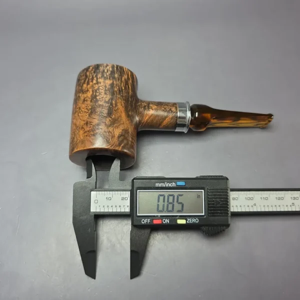 JM Boswell 2024 Smooth Poker w/ Winchester Army Mount Estate Briar Pipe, Unsmoked - Image 11