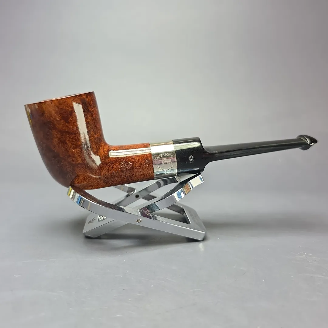 Peterson 4th July 1999 A4 Smooth Dublin w/ Silver Estate Briar Pipe, Unsmoked - Image 2