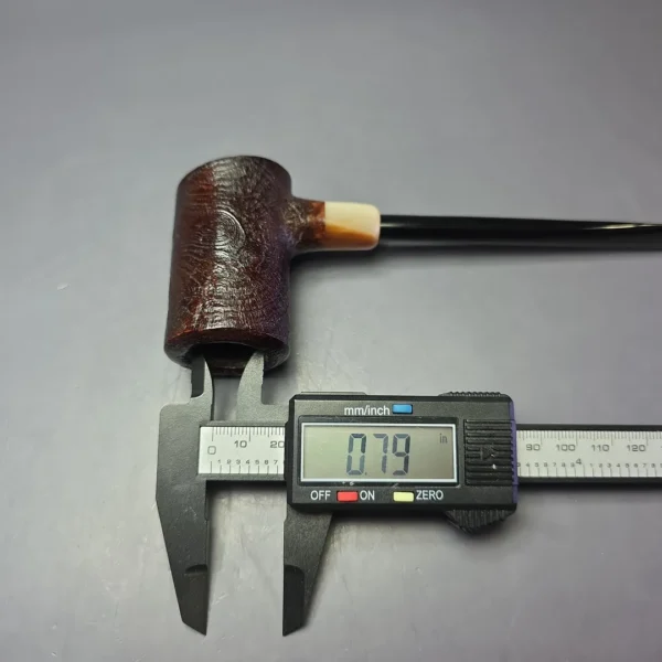 MBSD Briars "Re-Don" Sandblasted Poker w/ Horn, Briar Pipe, New - Image 8