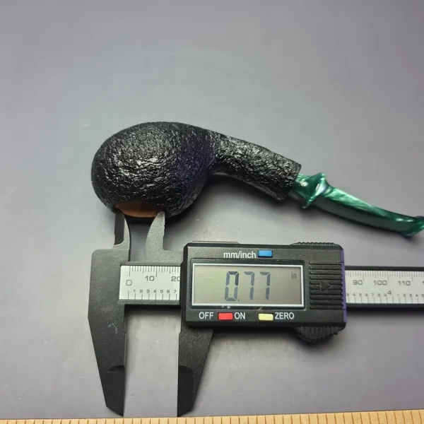 Buckeye Hand Made Sandblasted Squat Tomato Briar Pipe, New - Image 10