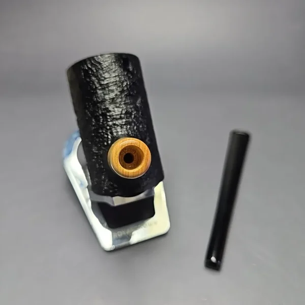 MBSD Briars "Re-Don" Sandblasted Poker w/ Boxwood, Briar Pipe, New - Image 8