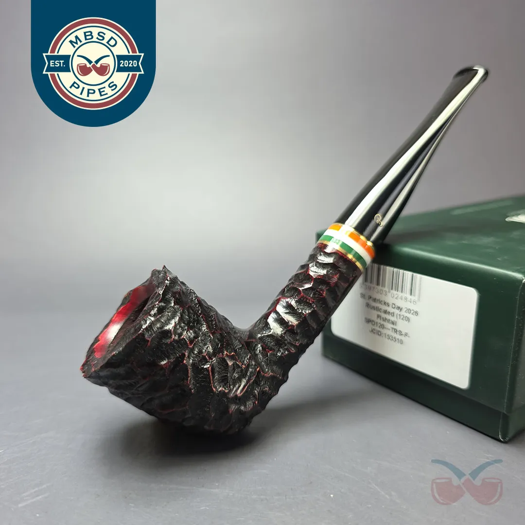 Peterson 2026 St Patrick's Day 120 Rusticated Dublin Briar Pipe, New