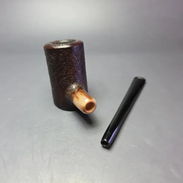 MBSD Briars "Re-Don" Sandblasted Poker w/ Horn, Briar Pipe, New - Image 9