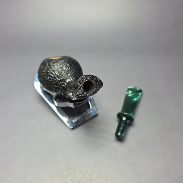 Buckeye Hand Made Sandblasted Squat Tomato Briar Pipe, New - Image 11
