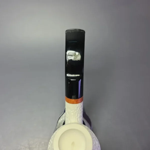 MBSD Meerschaum Deluxe Rusticated Brandy Block Meerschaum Pipe, Briars-Mortise - Image 7