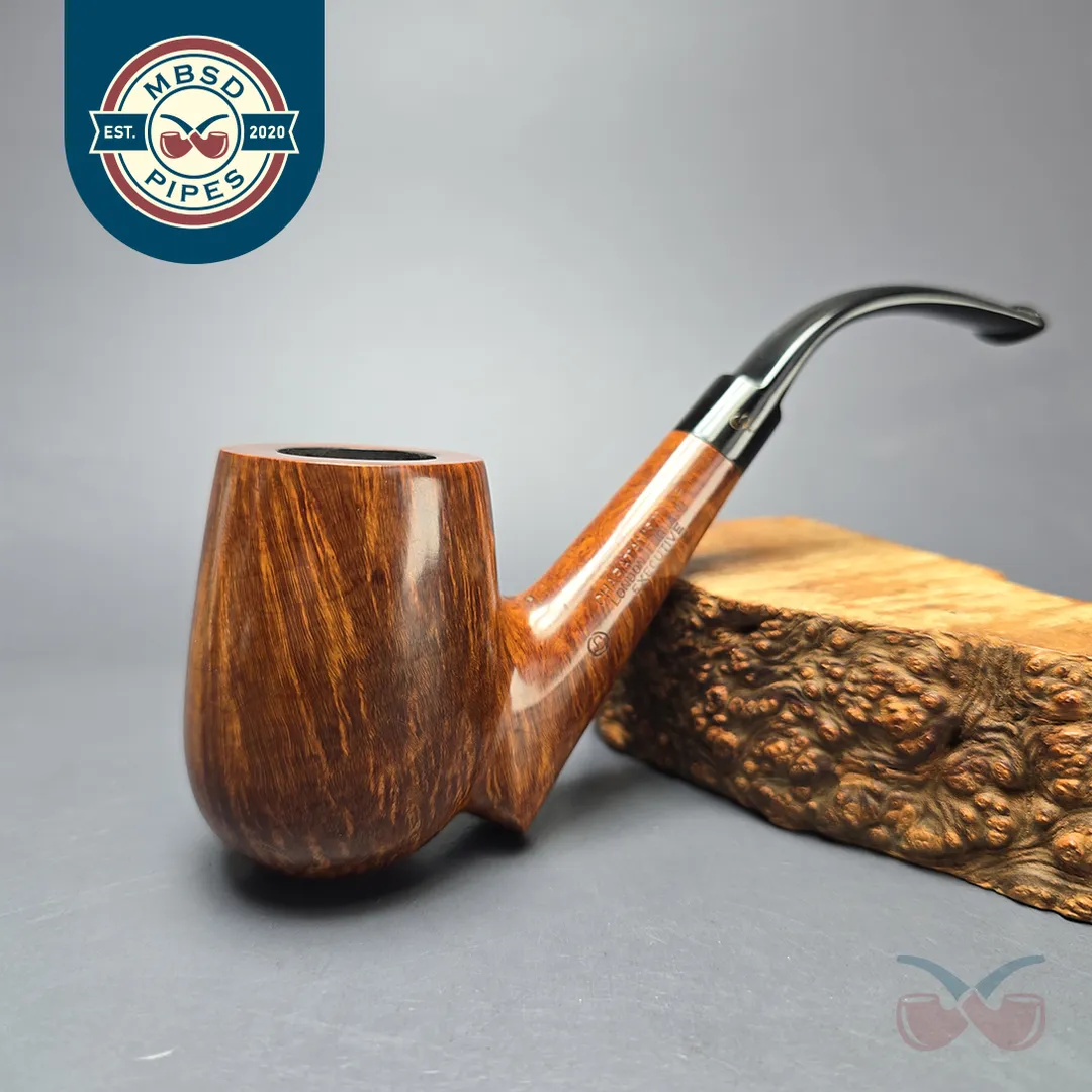 Charatan's Make First Lane Era (c.1961-5) Executive Smooth Bent Brandy Estate Briar Pipe, English Estates
