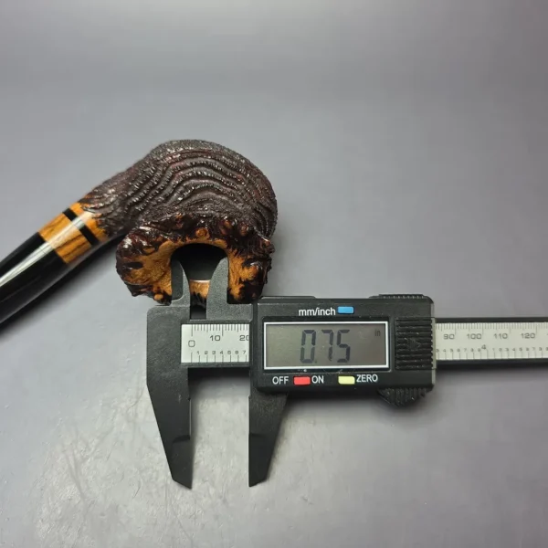 Walt Cannoy Cardinal House Morton Rusticated Amphora Handmade Briar Pipe, New - Image 10