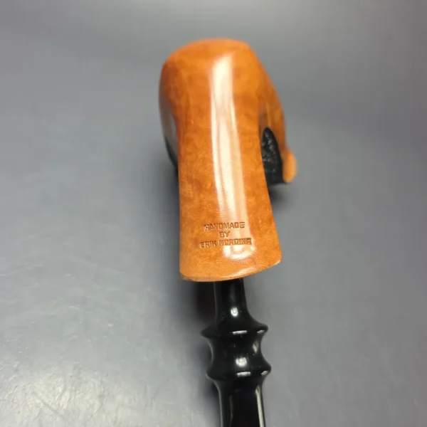 Nording Spiral Rustic Partially Rusticated Freehand Estate Briar Pipe, Unsmoked - Image 10