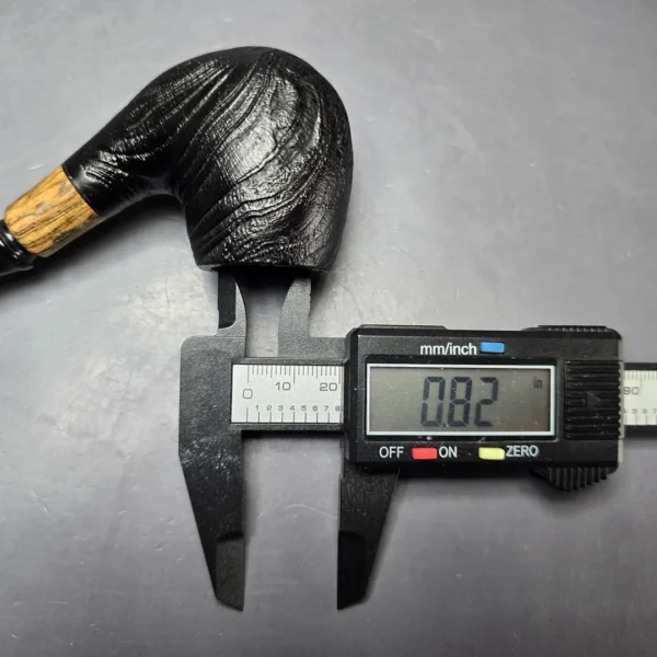 MBSD Briars by Piero Vitale Vintage Sandblasted Brandy w/ Olivewood Briar Pipe, New - Image 11