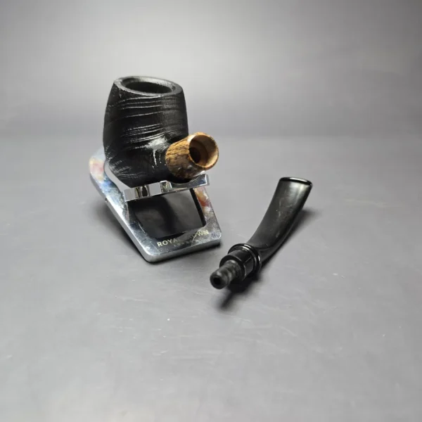 MBSD Briars by Piero Vitale Vintage Sandblasted Brandy w/ Olivewood Briar Pipe, New - Image 12