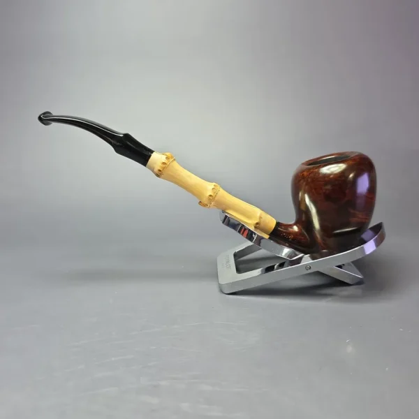 MBSD Briars Modern Masters 1 Smooth Peewit w/ Bamboo Briar Pipe, New - Image 5