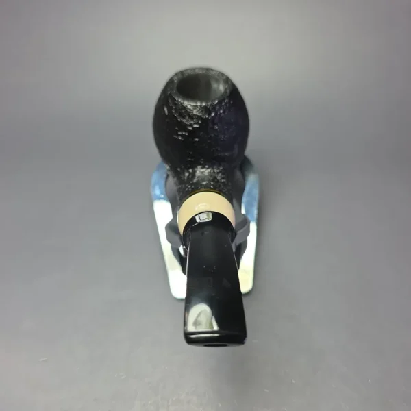 Qi Studio Sandblasted Brandy w/ Ivorite Estate Briar Pipe, Unsmoked - Image 5