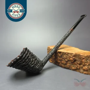 Walt Cannoy Cardinal House Munn XL Rusticated Pencil Shank Dublin Handmade Briar Pipe, New