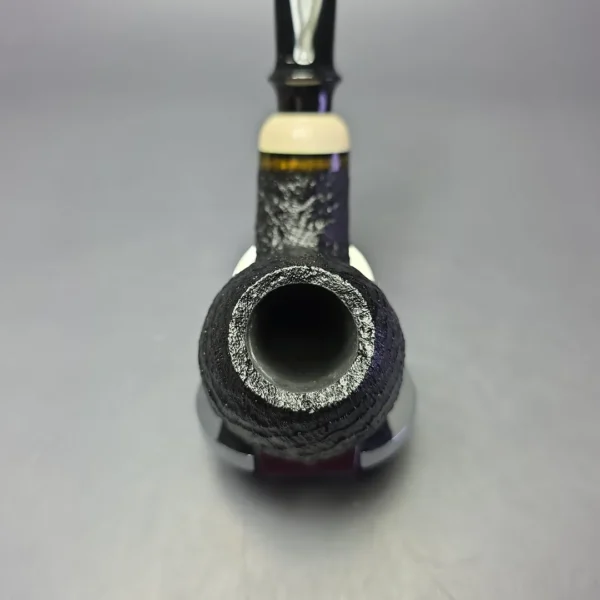 Qi Studio Sandblasted Brandy w/ Ivorite Estate Briar Pipe, Unsmoked - Image 6