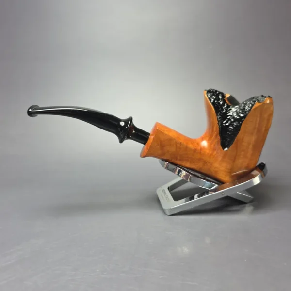 Nording Spiral Rustic Partially Rusticated Freehand Estate Briar Pipe, Unsmoked - Image 4