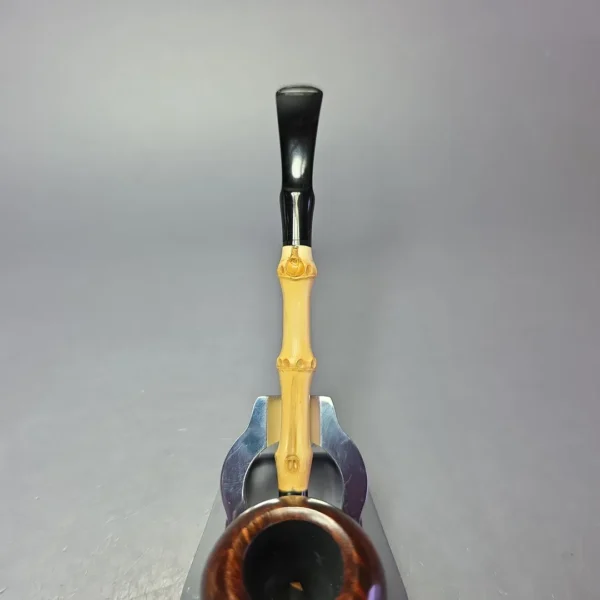 MBSD Briars Modern Masters 1 Smooth Peewit w/ Bamboo Briar Pipe, New - Image 7