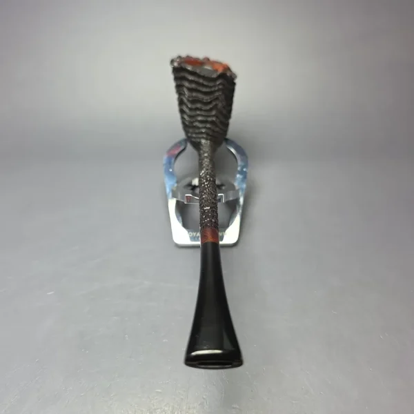 Walt Cannoy Cardinal House Munn XL Rusticated Pencil Shank Dublin Handmade Briar Pipe, New - Image 5