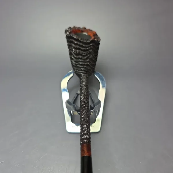 Walt Cannoy Cardinal House Munn XL Rusticated Pencil Shank Dublin Handmade Briar Pipe, New - Image 6