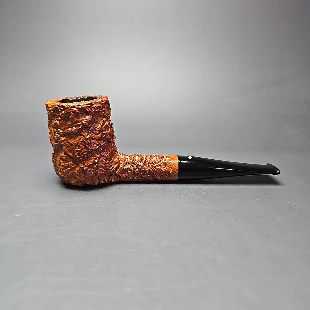 Caminetto Business Rusticated Billiard Estate Briar Pipe, Italian Estates - Image 2
