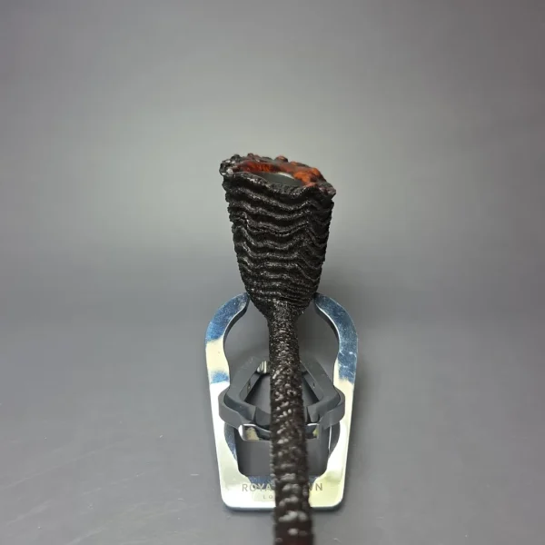 Walt Cannoy Cardinal House Munn XL Rusticated Pencil Shank Dublin Handmade Briar Pipe, New - Image 7