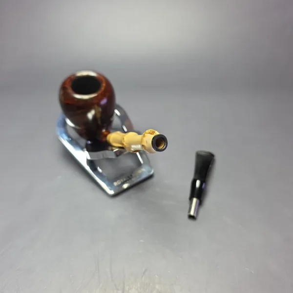 MBSD Briars Modern Masters 1 Smooth Peewit w/ Bamboo Briar Pipe, New - Image 12