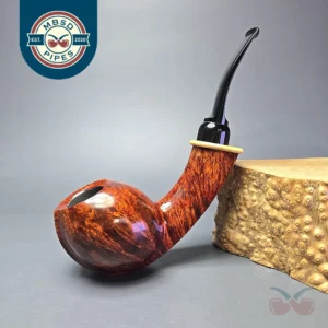MBSD Briars Modern Masters 2 Smooth Blowfish w/ Boxwood Handmade Briar Pipe, New