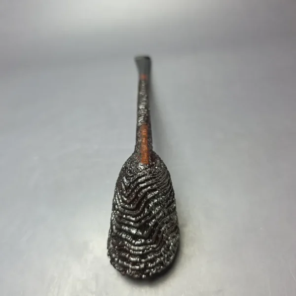 Walt Cannoy Cardinal House Munn XL Rusticated Pencil Shank Dublin Handmade Briar Pipe, New - Image 9