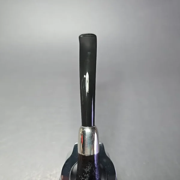 MBSD Briars Timeless Traditions 2 Sandblasted Bent Billiard w/ Silver Handmade Briar Pipe, New - Image 6