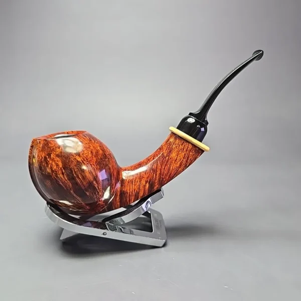 MBSD Briars Modern Masters 2 Smooth Blowfish w/ Boxwood Handmade Briar Pipe, New - Image 3