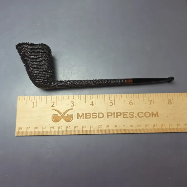 Walt Cannoy Cardinal House Munn XL Rusticated Pencil Shank Dublin Handmade Briar Pipe, New - Image 10