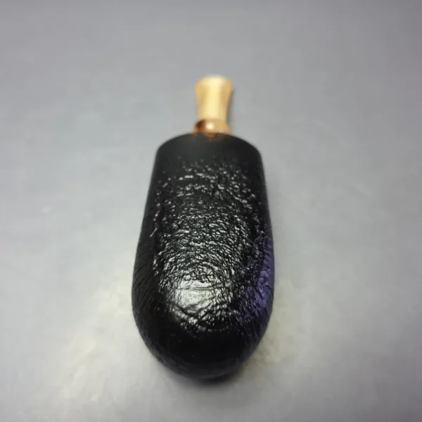 J Mouton Partially Sandblasted Wide Shank Apple / Horn Handmade Briar Pipe, New - Image 7