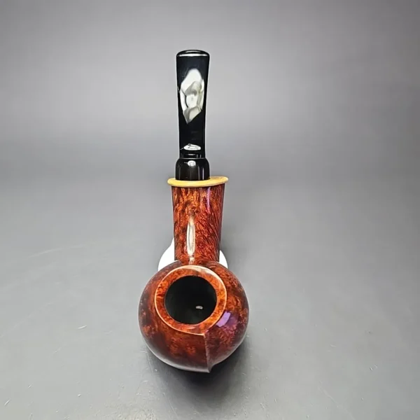 MBSD Briars Modern Masters 2 Smooth Blowfish w/ Boxwood Handmade Briar Pipe, New - Image 4
