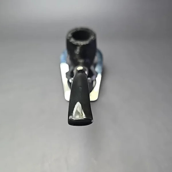 MBSD Briars Timeless Traditions 2 Sandblasted Bent Billiard w/ Silver Handmade Briar Pipe, New - Image 8