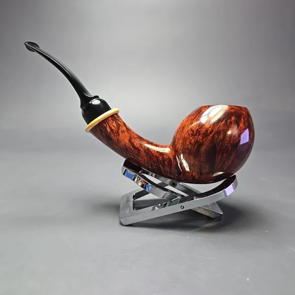 MBSD Briars Modern Masters 2 Smooth Blowfish w/ Boxwood Handmade Briar Pipe, New - Image 5