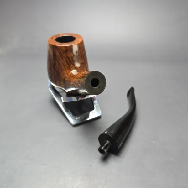 James Upshall P Grade EXL Smooth "Keel" Bent Billiard Estate Briar Pipe, Unsmoked - Image 13