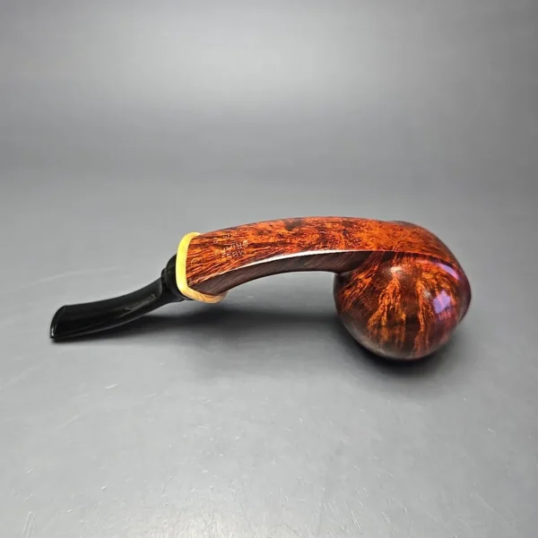 MBSD Briars Modern Masters 2 Smooth Blowfish w/ Boxwood Handmade Briar Pipe, New - Image 8